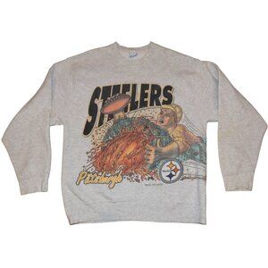 Vintage 1994 PIttsburgh Steelers Salem Sportswear Wrap Around Sweatshirt Large